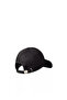 Men's Logo Adjustable Sports Design Black Hat - 4