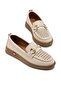 Women's Suede Casual Comfortable Orthopedic Sole Shoes with Gold Accessories