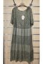 Italian Lace Silk Dress with Sequin Detail