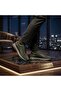 Green Suede & Floter Leather Sneaker - 3
