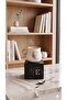 Letter E Porcelain Mug 220 ml with Gold Handle and Floral Pattern Venus Series - 3