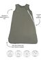 - Organic Bamboo Sleeping Bag - Olive - 2