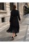 Skirt Part Layered Lined %Modal %20 Viscose Ornamental Button Detailed Dress - 7