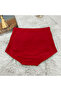 Women's Red High Waist Seamless Modal Comfortable Panties - 4