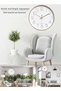 Wall Clock 12-inch Silent Non-Ticking Round Wall Clocks Battery Operated Easy to Read for Living Room Home Office School(Gold) - 5