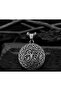 Double Sided Use Nordic Yggdrasil Tree of Life Viking Compass Necklace