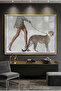 Luxury Leopard Abstract Wall Art | Framed Canvas Print | Modern Minimalist Decor for Living Room, Bedroom, Office & Gift