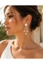 Dangle Earrings with Jellyfish and Starfish Figures Stylish Design Earrings with White Blue Color Options - 5