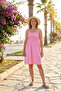 Women's Strappy Chest Gipe Elastic Mini Dress
