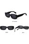 Retro Rectangle Sunglasses for Women and Men, Vintage Small Square Sun Glasses with UV400 Protection - 5