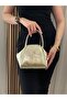 Women's Gold Adjustable Long Strap Hand and Shoulder Bag - Bag Suitable for Daily Use