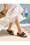 Daycar Sea Shell Bead Embroidered Women's Summer Slippers - 2