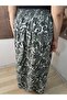 Elastic Waist Shawl Patterned Viscose Fabric Maxi Size Mother's Skirt, Prayer Skirt, Size 38, 100 kg - 7