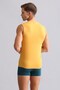 Egyptian Modal by Tencel Hercules Slim Fit V-Neck Sports Athlete Undershirt / T-Shirt Mustard - 3
