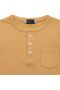 Baby Boy Organic Crewneck Buttoned T-Shirt - 4