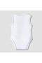 Round Neck Sleeveless Bodysuit with Snap Button Closure - 3