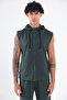 Modal Interlock Hooded Zipper Pocket Men's Sports Vest - 4
