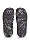 Men's Patterned Comfortable Sole Black Slippers - 6