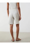 Beige Loose Fit Women's Shorts - 4