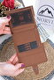 Star Stitched Genuine Leather Women's Wallet 1372 - 4