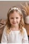 2-Piece Baby Bandana Set with Daisy Detail and Lace, Flexible Hair Band with Bow - 2