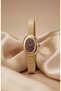 Classic Women's Steel Watch Gold Color & Burgundy Dial Oval Case Vintage Old Money Luxury Classic Elegant Stylish Women's Wristwatch |   Premium Women's Steel Watch 2026 - 6
