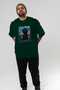 For Dog Lovers 3 Front Dog Prints Green Oversize T-Shirt 100% Cotton Unisex Dog Lover Premium Design - 7