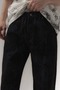 Dark Maze Velvet Textured Patterned Jean Baggy Trousers - 3