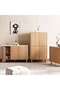 Gwetto Shoe Rack 18 Pairs With 4 Drawer Veneer - Natural - 8