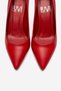 Moriel Red Skin Genuine Leather Women's Heeled Shoes - 2