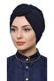 Rose-Detail Design Ready-Made Turban - Flexible Sandy Fabric - Practical Turban for Evening Wear - External Bonet - 3