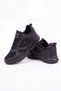 Black Women's Lace-Up Lightweight Sneaker Flat Sole Breathable Sports Shoes 213Nav - 5