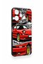 Redmi 12 Compatible Red Supra Patterned Silicone Case - 3