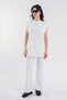 Loose Fit Long Women's T-Shirt with Shoulder Detail