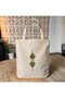 Tezhib Pattern 4 Printed Fabric Shoulder Bag - 35X40 cm