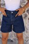 Dark Blue Jean Shorts