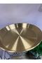 Gold Metal Stainless Steel Medium Serving Presentation Plate 29X3Cm - 3
