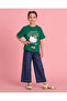 Girls Green Hello Kitty Placement Print T-Shirt - 2