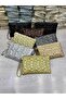 Women's Star Embroidered Chain Strap Portfolio Bag - 8