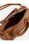Women Brown Embellished Satchel Bag - 4