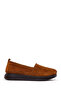 Women's Tan Thick Soled Suede Leather Comfort Loafer 26Afd334210