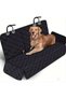 143x128cm black Dog Car Seat Cover Pet Travel Carrier Mattress Waterproof Dog Car Seat Protector Wit - 6
