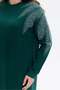 Stone Detailed Comfortable Fit Long Women's Dress - 7