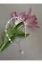 Pink Heart Flower Bead Heart Chain Y Model Bead Necklace Y2K - 4