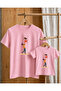 Parent-Child Combination T-Shirt Oversize 100% Cotton Single T-Shirt (for Combination, 2 or 3 Pieces Must Be Ordered)