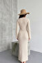 Beige Beach Dress with Chest Accessories - 2