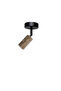 Mixed Marb N Gray Travertine Marble Black Rosary Directional Spot Sconce Gu10 Bulb Included 3000K Warm White - 4