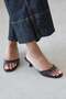 Denis Women's Heeled Wrinkled Leather Sandals