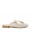 Fable Genuine Leather Beige Daily Comfortable Women's Slippers - 2