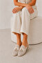 Fable Genuine Leather Beige Daily Comfortable Women's Slippers - 3